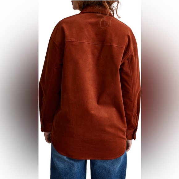 NWT | Madewell | Stretch Twill Oversized Shirt Jacket - Picture 5 of 17
